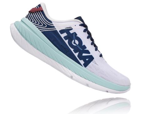 Hoka One One Carbon X Homem - Tenis Corrida Estrada Nimbus Cloud / Moonlit Ocean | PT-7daadIq